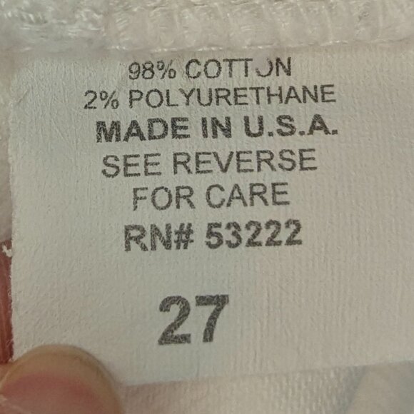 David Kahn Jeanswear Size 27 Winter White Wide Legged Capris - Picture 12 of 14